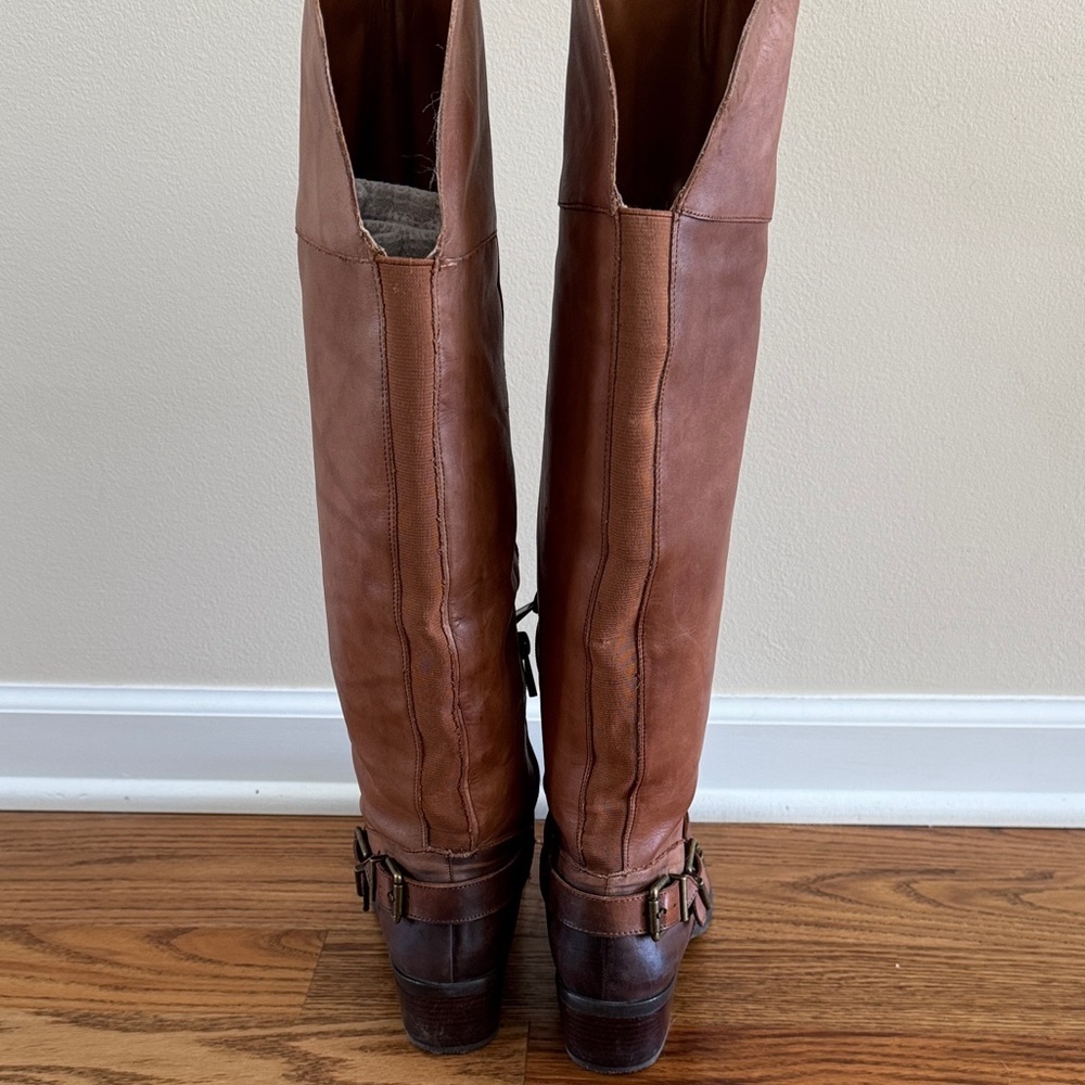 Vince Camuto Leather Bethany harness Knee-High Boots - Picture 8 of 10